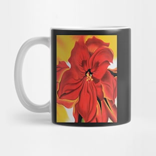 georgia o keeffe red amaryllis Mug